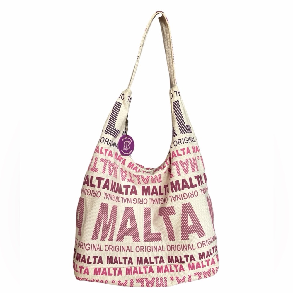 Robin Ruth Cream and Purple Shoulder Bag